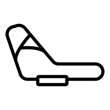 Motogp Track Icon Outline Vector. Race Circuit. Car Road