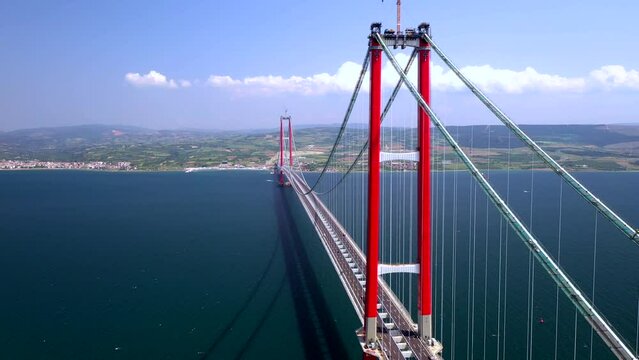 The 1915 &Ccedil;anakkale Bridge (Turkish: 1915 &Ccedil;anakkale K&ouml;pr&uuml;s&uuml;, also known as the Dardanelles Bridge, is a road suspension bridge in the province of &Ccedil;anakkkale in northwestern Turkey.