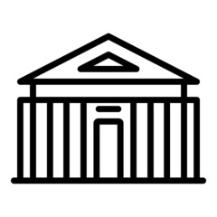 Culture opera house icon outline vector. City world. Europe architecture