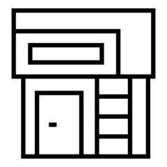 City house icon outline vector. Real estate. Home cottage