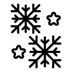 Alaska snowflake icon outline vector. Usa ice. Arctic winter