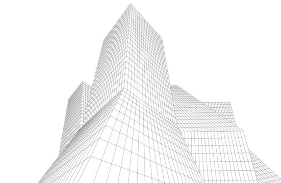 archiecture 3d drawing
