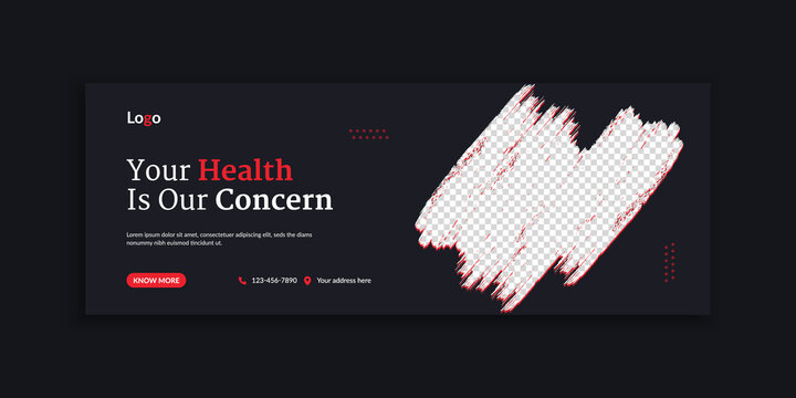Medical healthcare web banner and social media template
