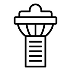 Singapore tower icon outline vector. City building. Asian national