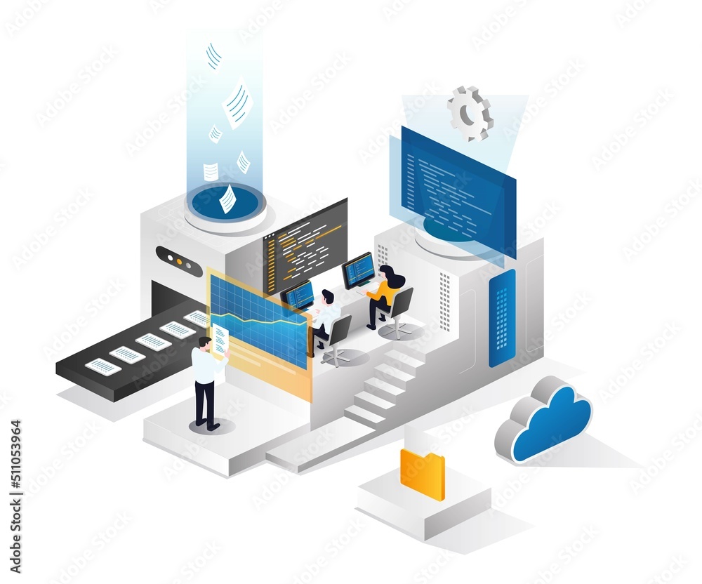 Poster Team develops data and analyzes cloud server