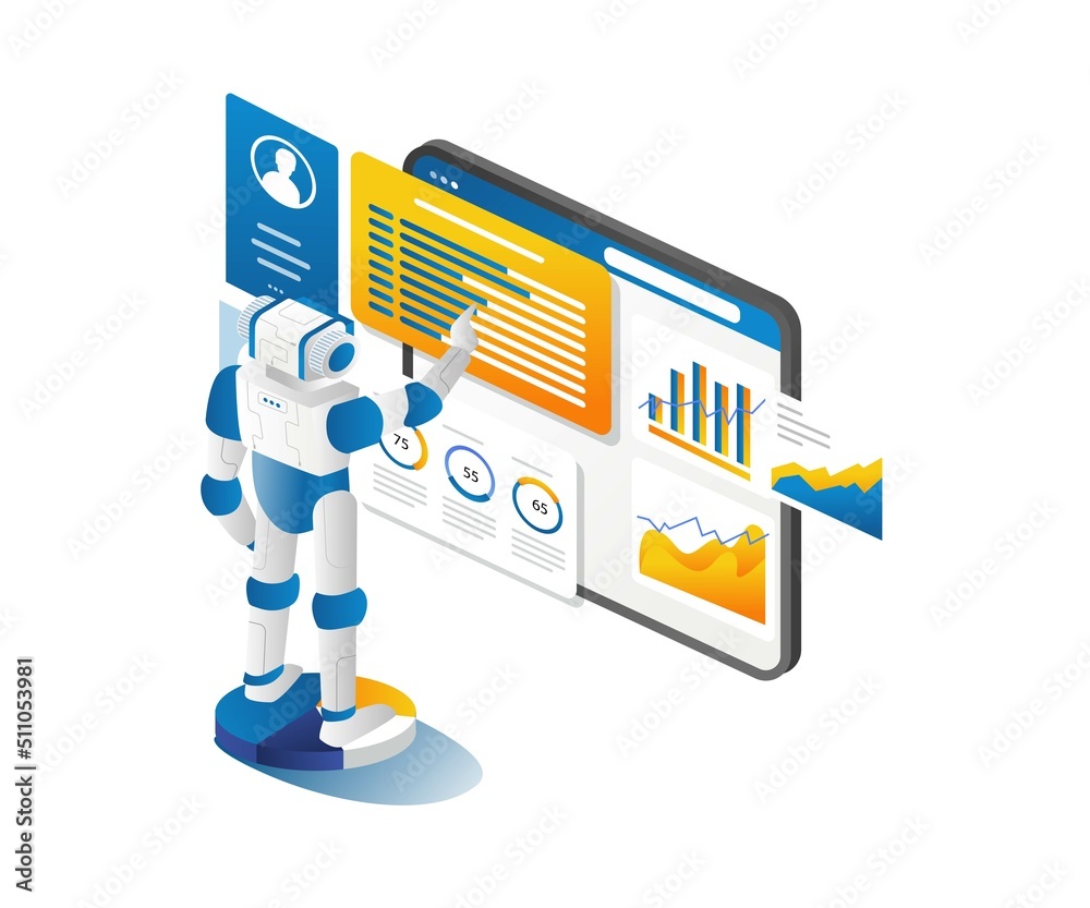 Poster robot in charge of optimizing seo