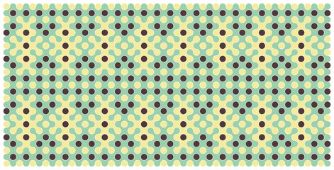 Multicolor truchet tiling connections illustration