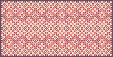 Multicolor truchet tiling connections illustration