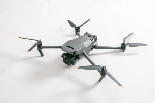 DJI Mavic 3 drone on gray background