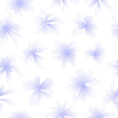 Fototapeta na wymiar Seamless pattern with hand drawn flowers. Scribbles. Free hand. Vector illustration.