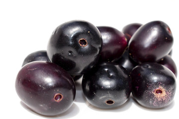 Java plum fruit isolated on white background