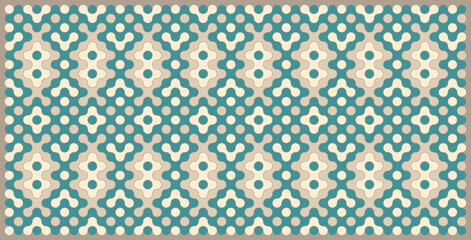 Multicolor truchet tiling connections illustration