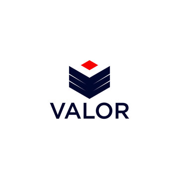 logistic logo with abstract wing cube shape vector graphic