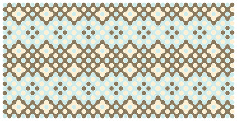 Multicolor truchet tiling connections illustration