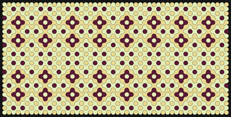 Multicolor truchet tiling connections illustration