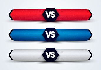 Set Of Versus Battle Interface