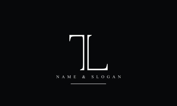 TL, LT, T, L abstract letters logo monogram