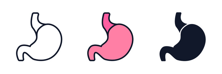 stomach icon symbol template for graphic and web design collection logo vector illustration