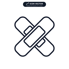 plaster icon symbol template for graphic and web design collection logo vector illustration