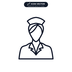 nurse icon symbol template for graphic and web design collection logo vector illustration