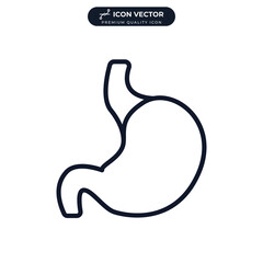 stomach icon symbol template for graphic and web design collection logo vector illustration