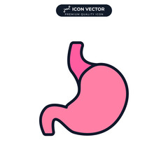 stomach icon symbol template for graphic and web design collection logo vector illustration