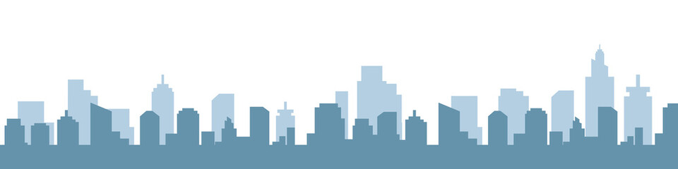 Fototapeta na wymiar Modern City Skyline Vector illustration