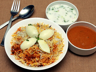 Hyderabadi cuisine special chicken biryani boneless