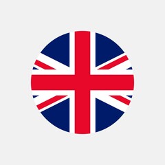 Country United Kingdom. United Kingdom flag. Vector illustration.
