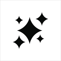 Sparkle flat vector icons. Shine flat vector icons. Glow flat vector icons