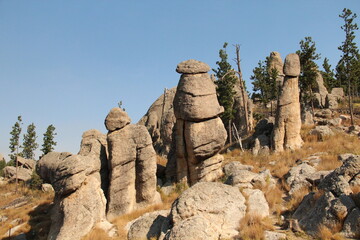 Phallic rocks, South Dakota 87, Needles Highway, South Dakota