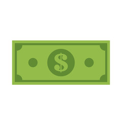 Dollar Bill flat style vector illustration
