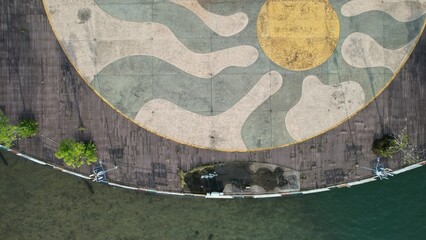 Kota Kinabalu, Sabah Malaysia – June 14, 2022: The Waterfront and Esplanade Area of Kota Kinabalu...