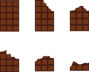 The process of eating chocolate