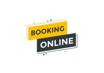 Fototapeta premium Booking online button. Online Booking 