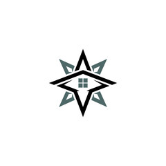 Star and House logo or icon design