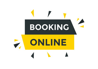 Booking online button. Online Booking
