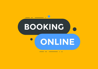 Booking online button. Online Booking

