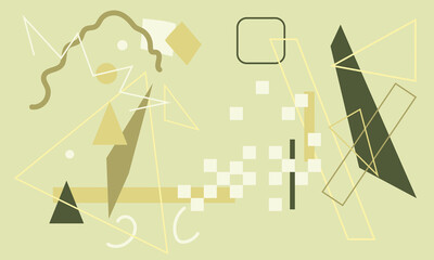 Set of abstract modern vector backgrounds, illustration. Circles, lines, curves, dots, patterns, arc, stripes. Elegant boho concept. For web, design, postcards, room decor