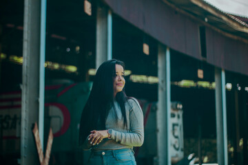 person in the subway