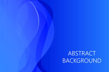 Abstract blue blurred background with geometric translucent shapes