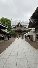Established in 458, &ldquo;Yushima Tenmangu&rdquo; shrine on the days of purification ceremonial month, with the ring of &ldquo;Chigaya&rdquo; (plant grass) that we go under as rituals before giving prayers.  Photo taken 202