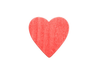 Heart red color isolated on white. Love, Valentine day symbol, design element