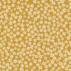 Vector daisy seamless pattern background. Perfect for fabric, scrapbooking, wallpaper projects.