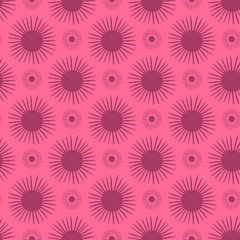 Vector sun seamless pattern background. Perfect for fabric, scrapbooking, wallpaper projects.