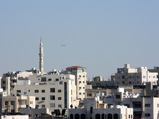Amman, Jordan -  Amman buildings and mosque