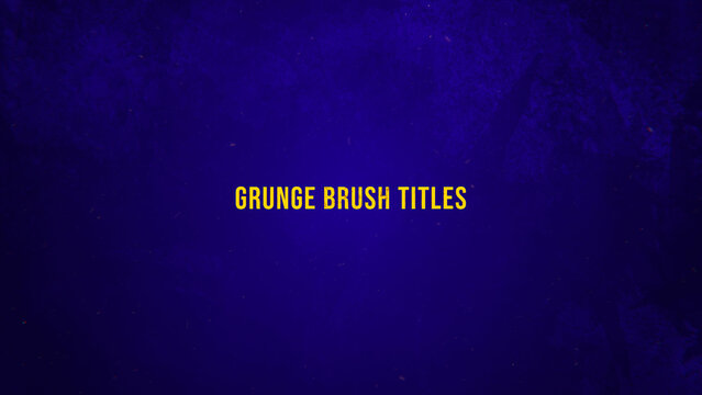 Grunge Brush Titles