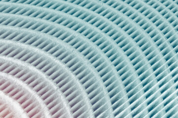 Abstract background, texture. Close-up filter. Air purifier filter replacement concept