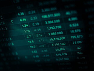 FINANCIAL SERVICE concept with Data analyzing in Forex, Commodities, Equities, Fixed Income and...