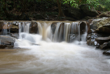 Fototapeta na wymiar Mae Sa waterfall Near Chiangmai city, Chiang Mai, North in Thailand